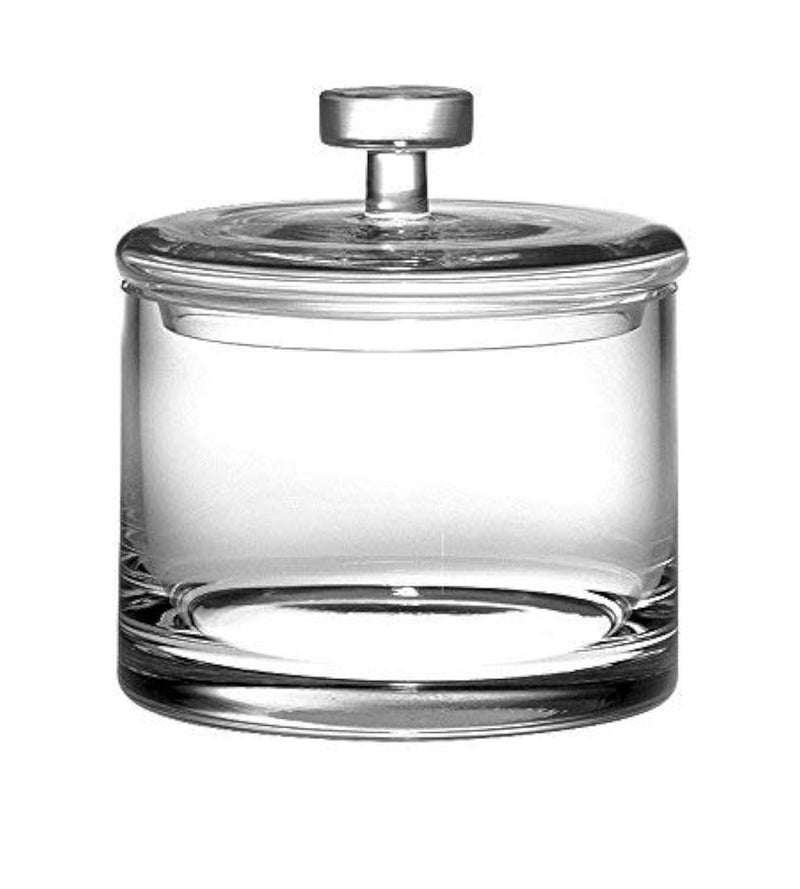 بارسكي - زجاج - وعاء بسكويت - صندوق حلوى - 6" ارتفاع - صنع في أوروبا